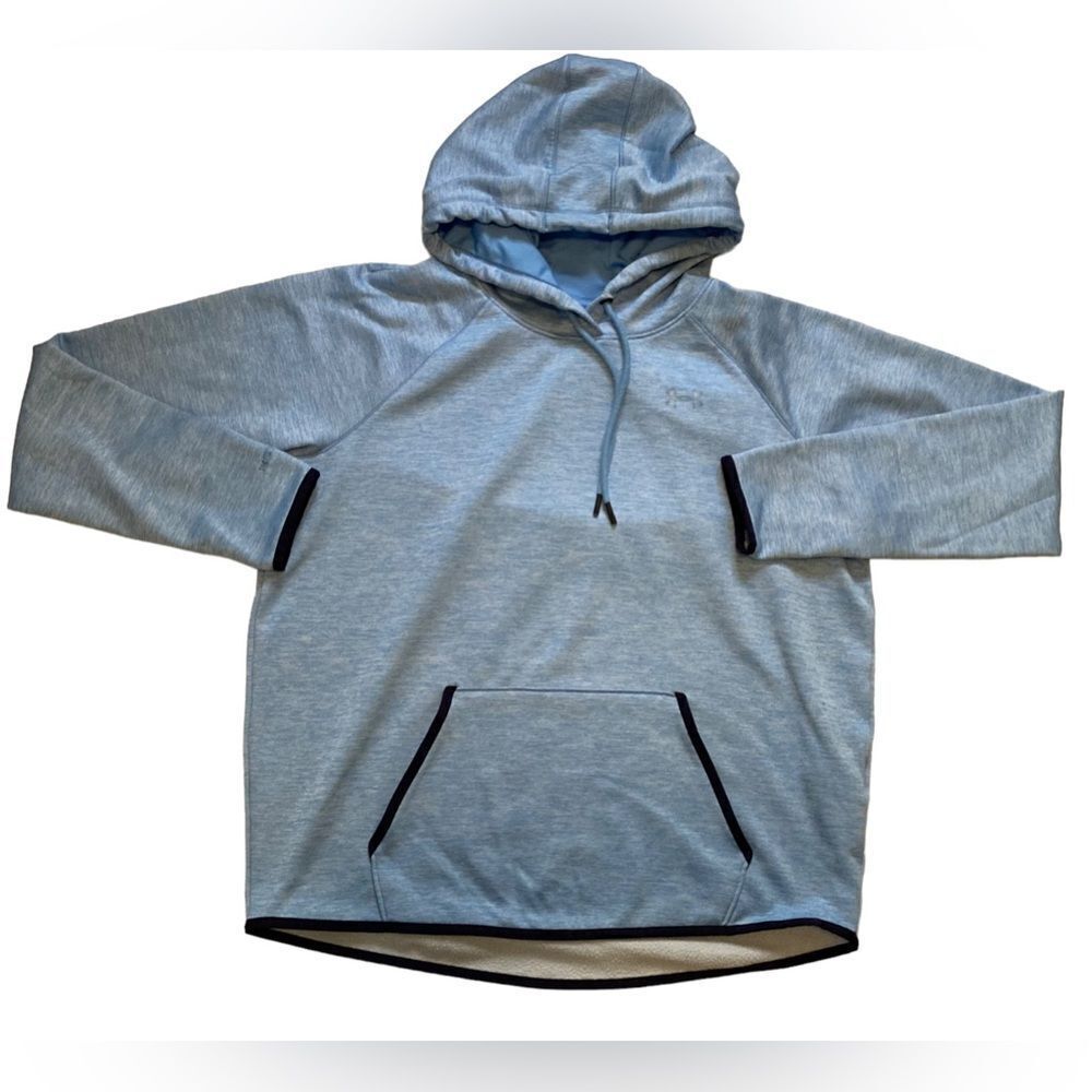 Under Armour Blue Hoodie Sweatshirt Large